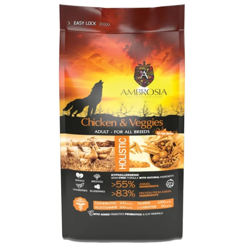 Ambrosia Adult - Chicken & Veggies 12kg