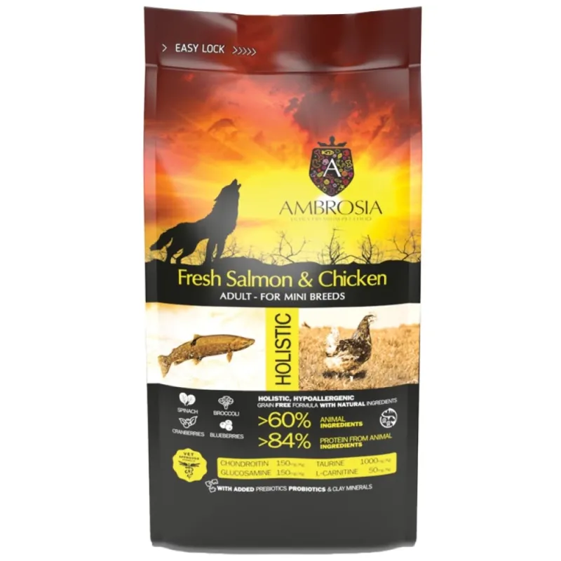 Ambrosia Adult Mini Salmon & Chicken 2kg
