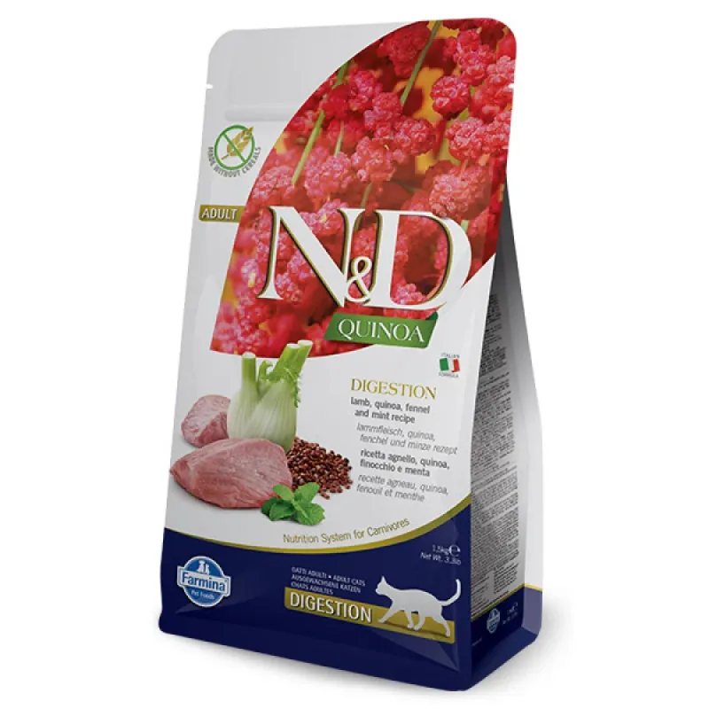 Farmina N&D Quinoa Cat Digestion με Αρνί 300gr