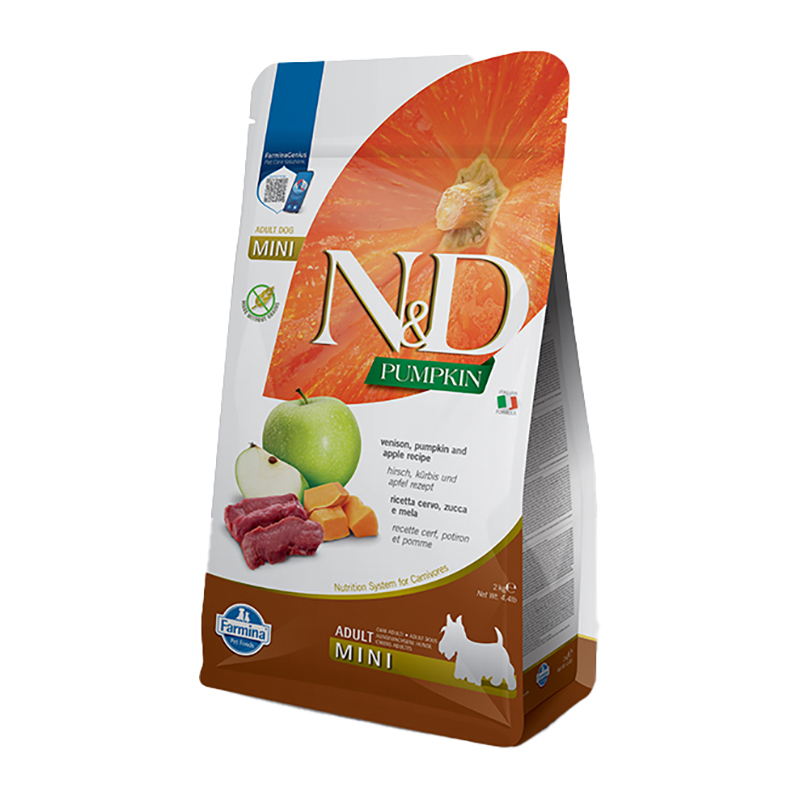 Farmina N&D Pumpkin Dog Adult Mini με Ελάφι, Κολοκύθα & Μήλο 2kg