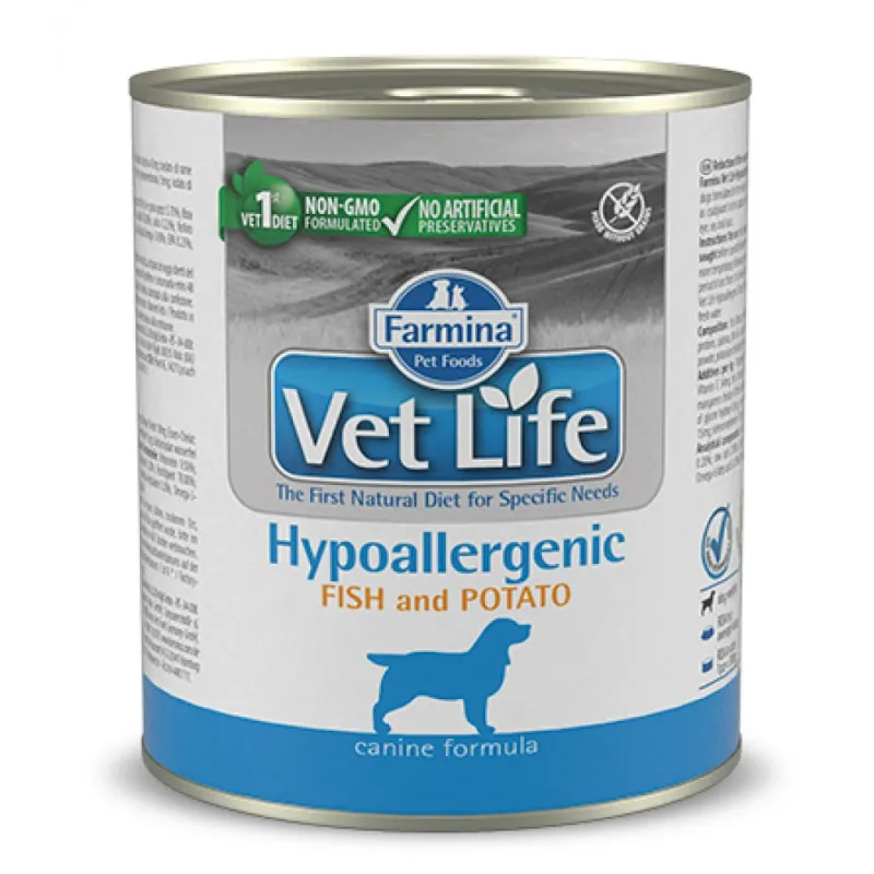 Farmina Vetlife Dog Hypoallergenic με Θαλασσινά & Γλυκοπατάτα 300gr