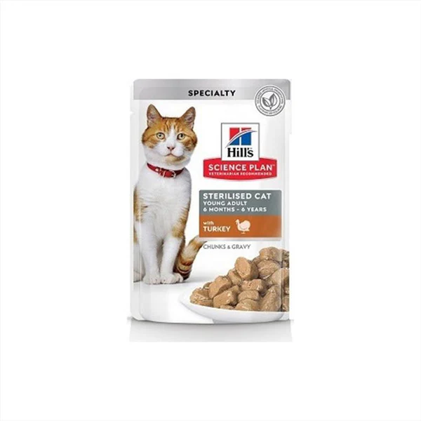 Hill's Science Plan Cat Adult Sterilised με Γαλοπούλα 85gr