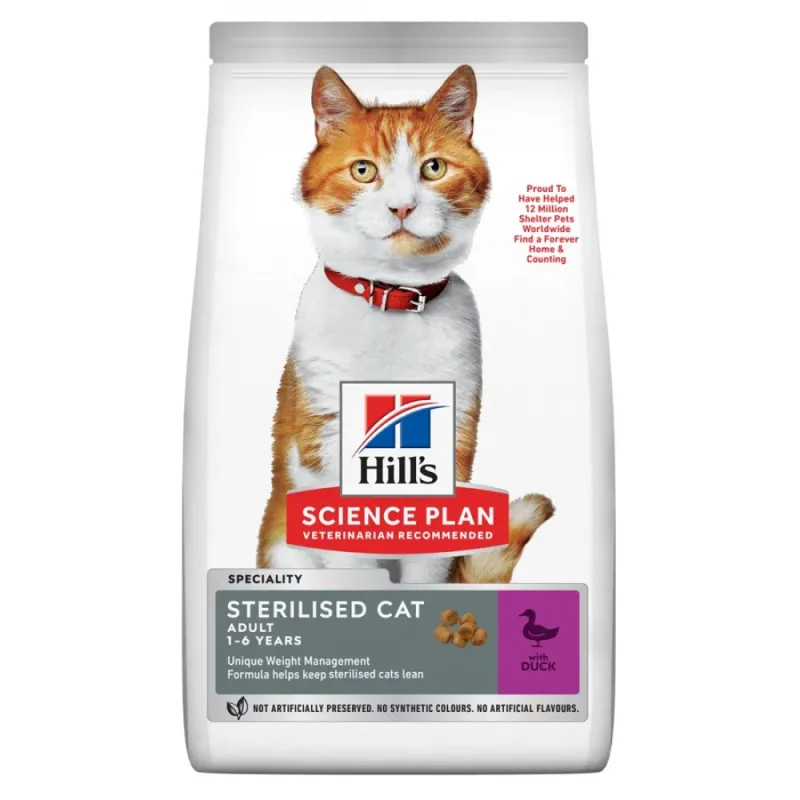 Hill's Science Plan Cat Adult Sterilised με Πάπια 1.5kg