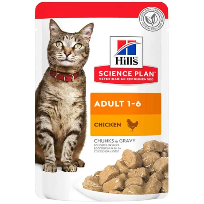 Hill's Science Plan Cat Adult με Κοτόπουλο 85gr