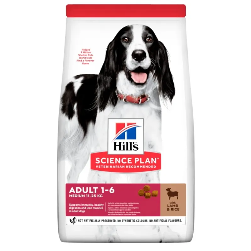 Hill's Science Plan Dog Adult Medium με Αρνί & Ρύζι 2.5kg