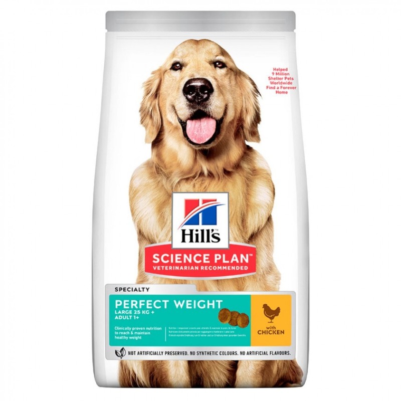 Hill's Science Plan Dog Adult Perfect Weight Large Breed με Κοτόπουλο 12kg