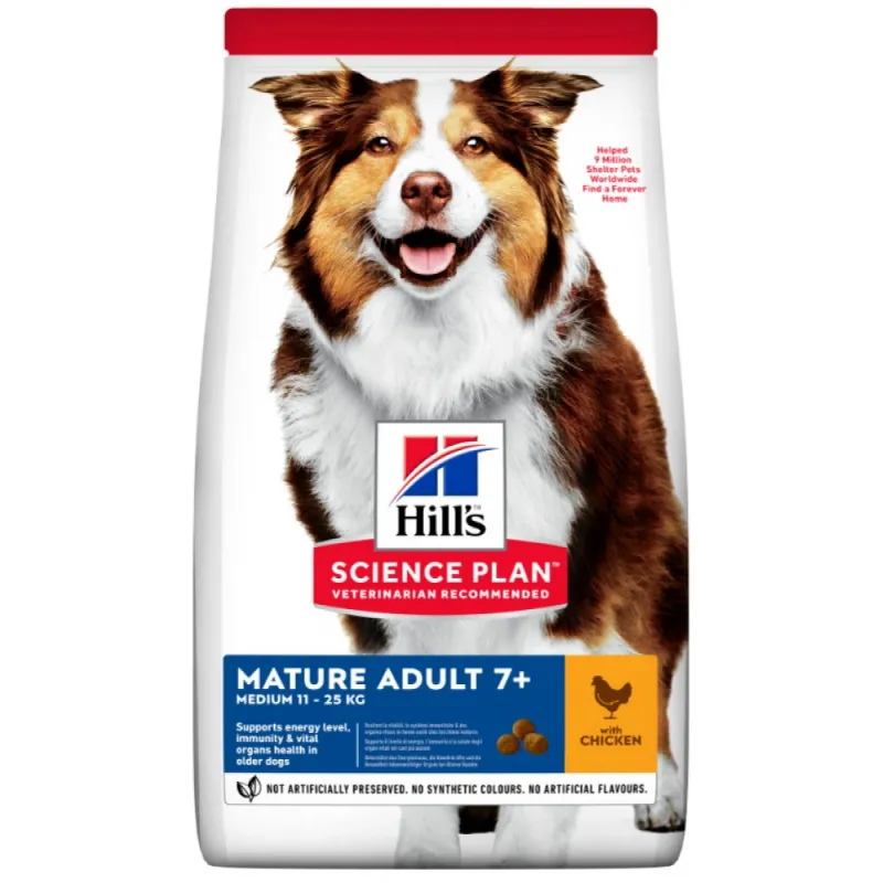 Hill's Science Plan Dog Mature Adult Medium με Κοτόπουλο 14kg