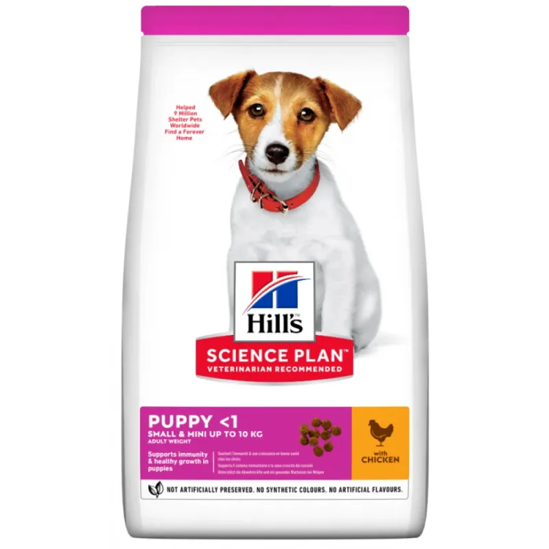 Hill's Science Plan Puppy Small & Mini με Κοτόπουλο 1.5kg