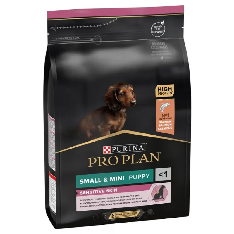 Purina Pro Plan Dog Small & Mini Puppy Sensitive Skin Σολομός 3kg