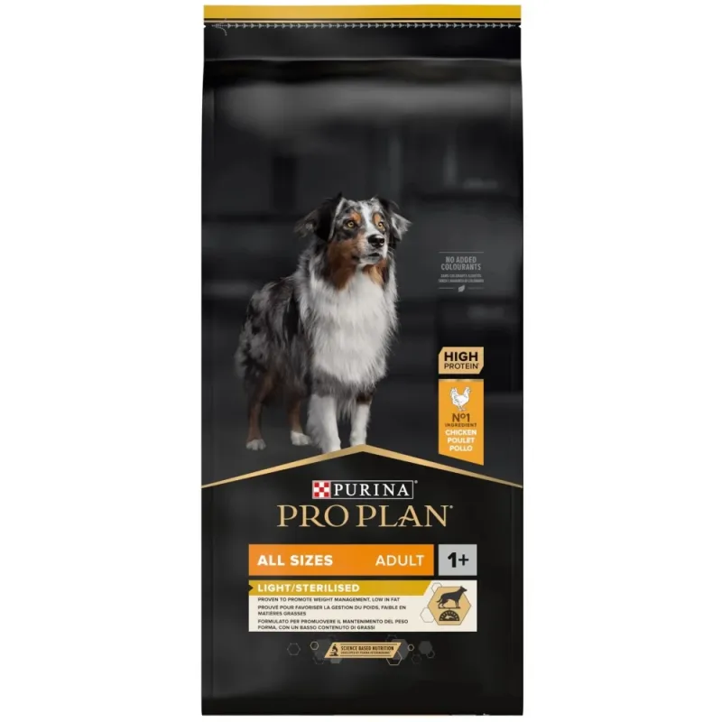 Purina Pro Plan Dog All Sizes Adult Light/Sterilised Κοτόπουλο 14kg