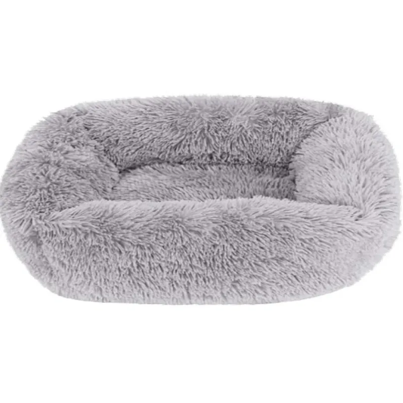 Κρεβατάκι Σκύλου και Γάτας Fluffy Ανοιχτό Γκρι 66x55εκ