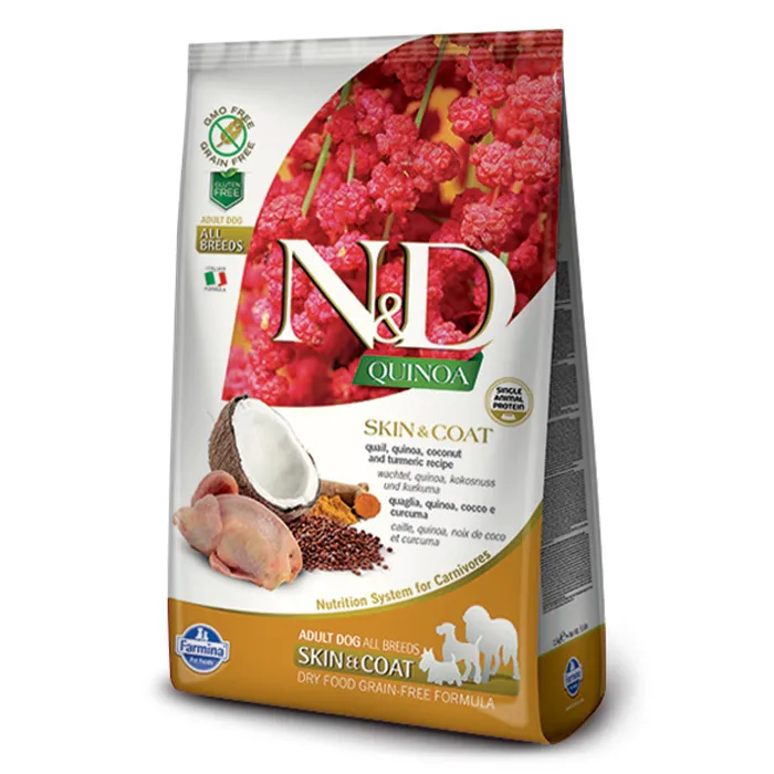 Farmina N&D Quinoa Dog Skin & Coat με Ορτύκι 2.5kg