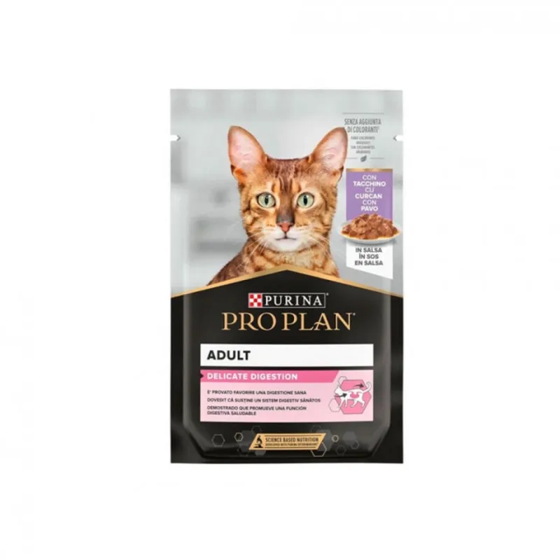 Purina Pro Plan Cat Delicate Digestion Γαλοπούλα σε Σάλτσα 85gr