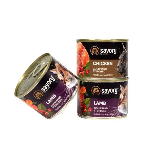 Savory Pet Ξηρά Τροφή για Στειρωμένες Γάτες με Κοτόπουλο 2kg