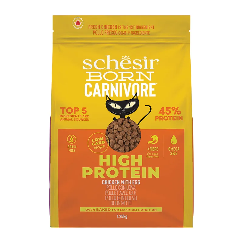 Schesir Cat Born Carnivore Κοτόπουλο & Αυγό 1.25kg