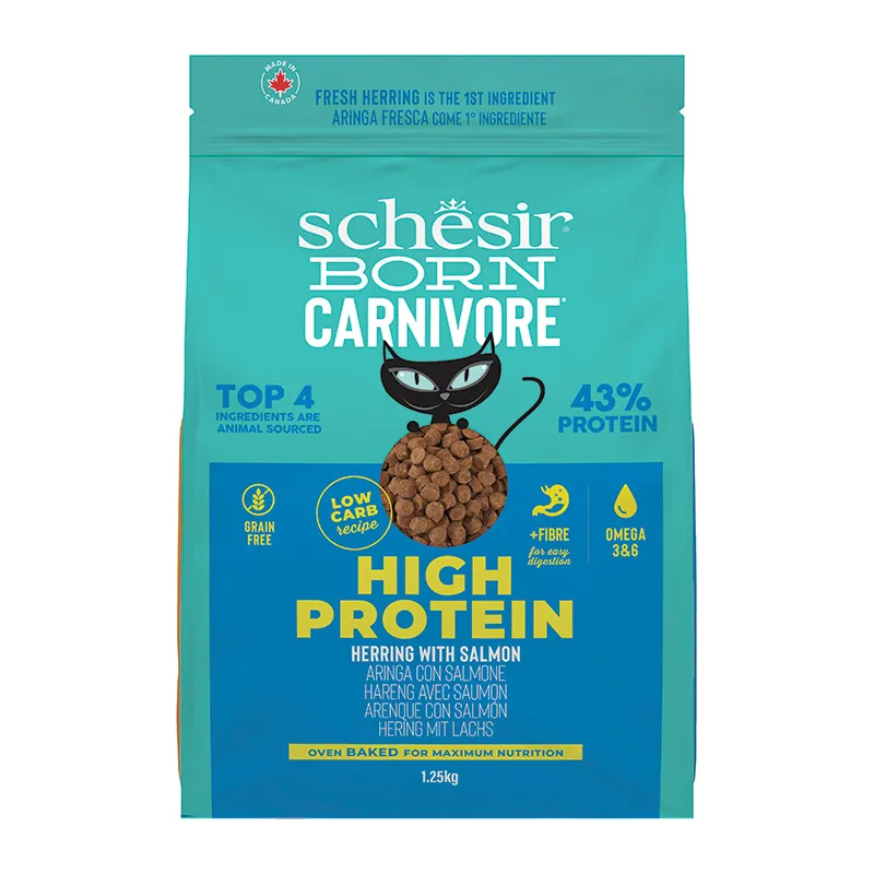 Schesir Cat Born Carnivore Ρέγγα & Σολομός 1.25kg