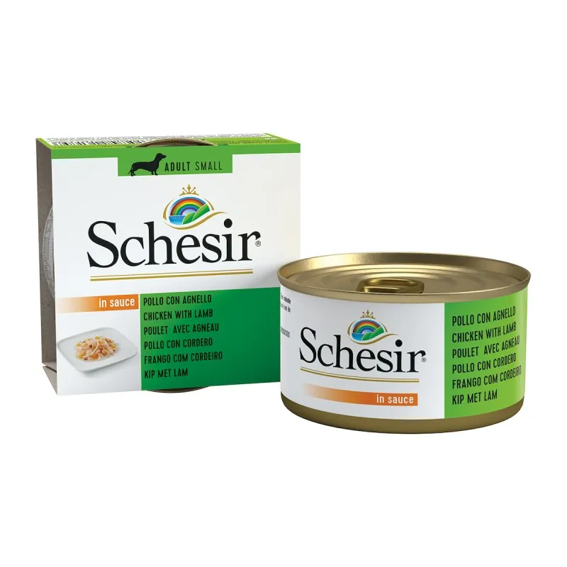 Schesir Dog Adult Small Κοτόπουλο & Αρνί 85gr