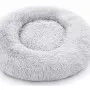 Γούνινο Fluffy Κρεβάτι Σκύλου & Γάτας Στρογγυλό 60cm – Ανοιχτό Γκρί