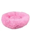 Γούνινο Fluffy Κρεβάτι Σκύλου & Γάτας Στρογγυλό 60cm – Ροζ