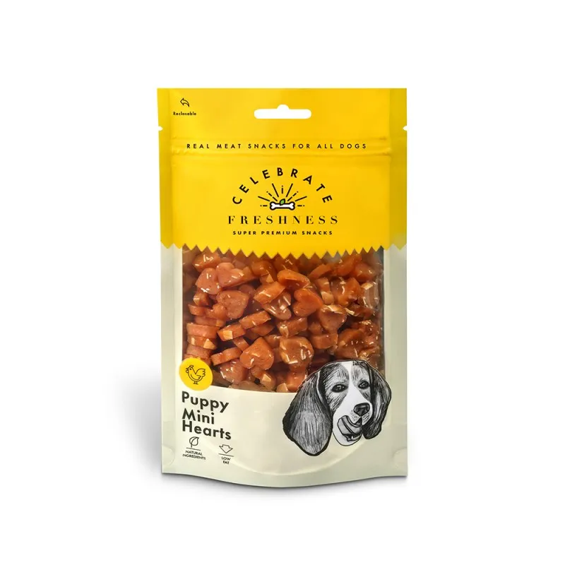 CELEBRATE FRESHNESS PUPPY MINI HEARTS 100gr