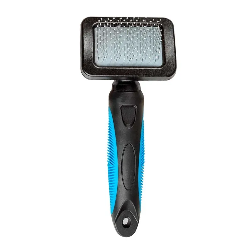 GLEE ΒΟΥΡΤΣΑ SLICKER ΜΕΤΑΛΛΙΚΗ Large