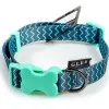 Glee Περιλαίμιο Ιμάντα ρυθμιζόμενο με πλαστικό κούμπωμα Green Zig Zag Small