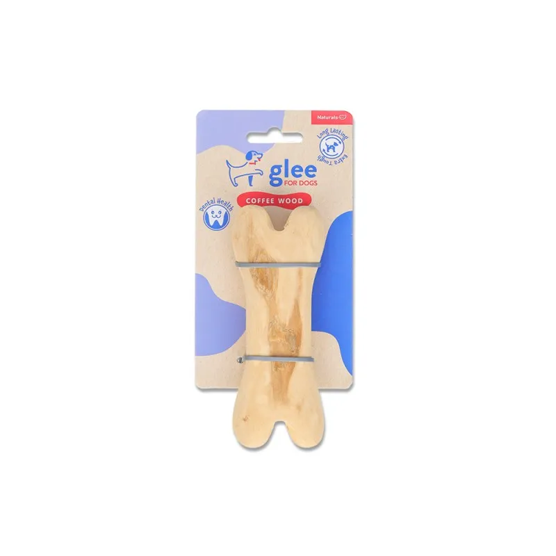 GLEE ΠΑΙΧΝΙΔΙ ΣΚΥΛΟΥ COFFEE WOOD BONE S 14cm