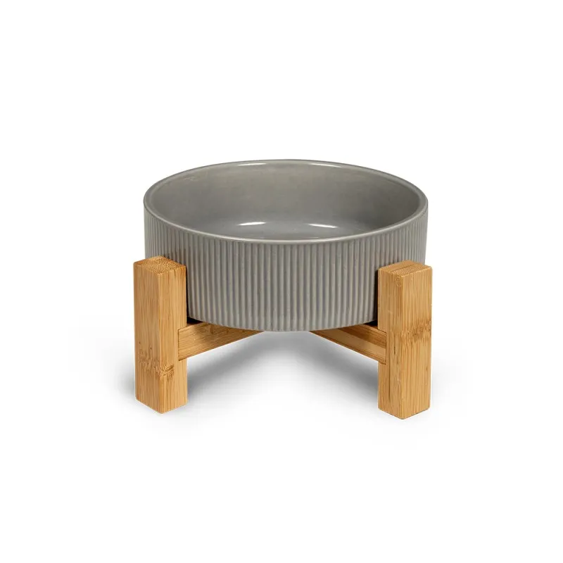 GLEE ΜΠΟΛ ΚΕΡΑΜΙΚΟ ΜΕ ΒΑΣΗ ΓΚΡΙ STRIPES S - 400ml