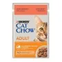 Cat Chow Adult με Βοδινό & Μελιτζάνες σε Ζελέ 85gr