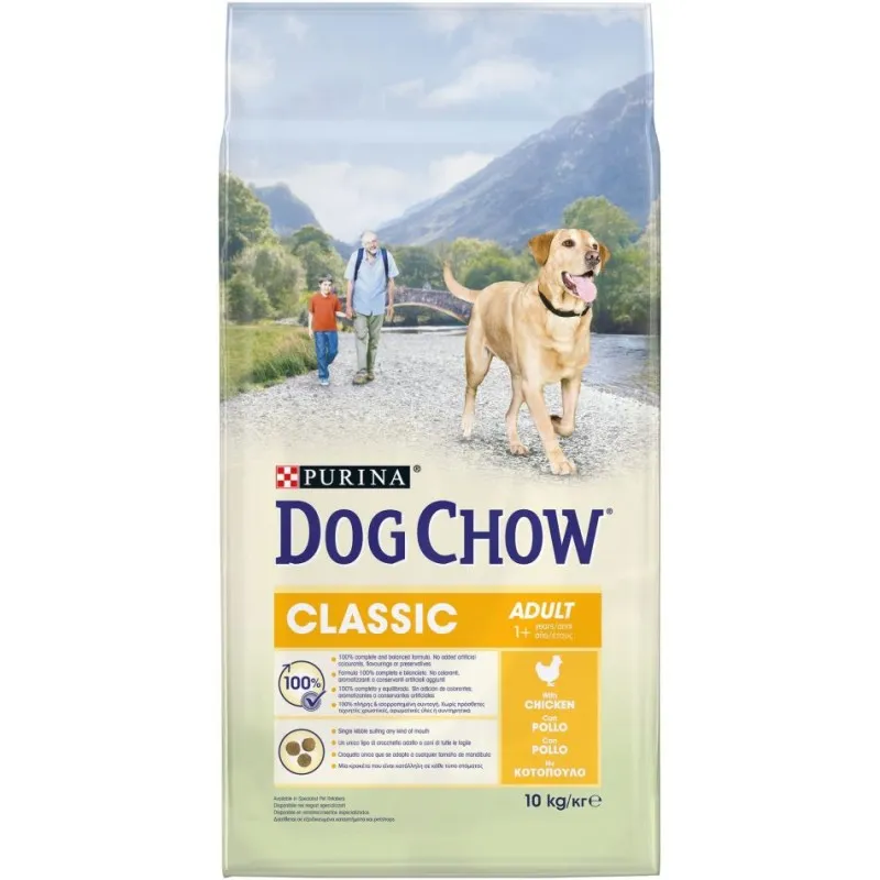 Purina Tonus Dog Chow Classic Adult Κοτόπουλο 10kg