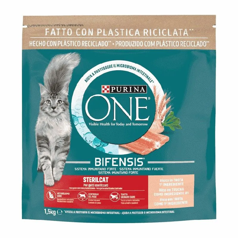 Purina One Sterilised Cat με Πέστροφα & Σιτάρι 1.5kg