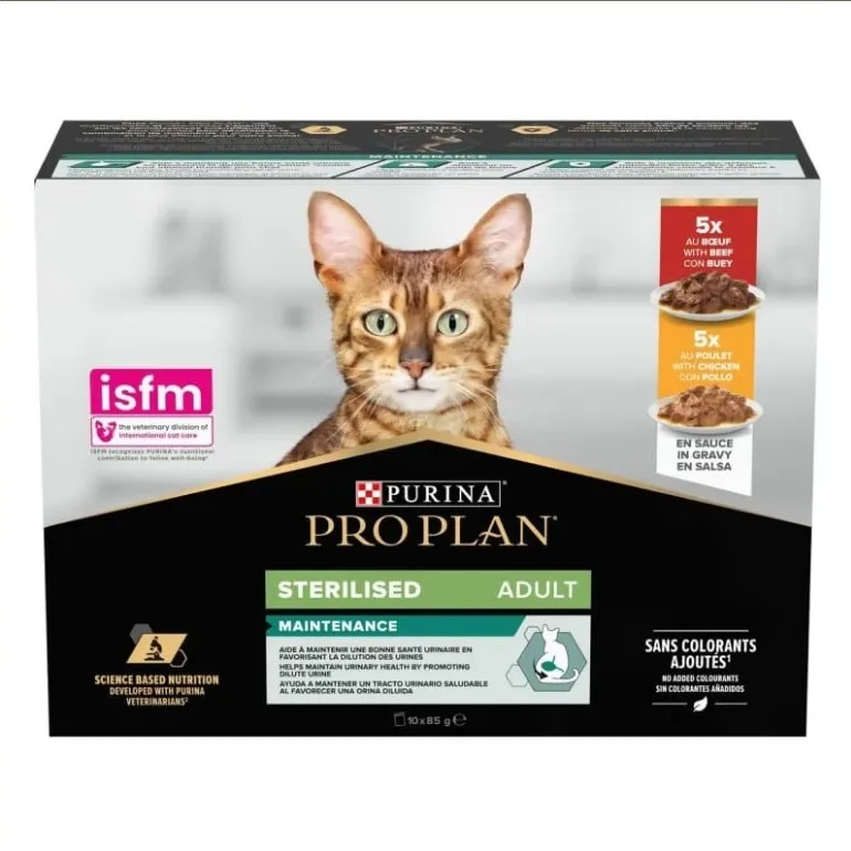 Purina Pro Plan Cat Delicate Digestion Multipack Ψάρια Ωκεανού & Γαλοπούλα σε Σάλτσα 10x85gr