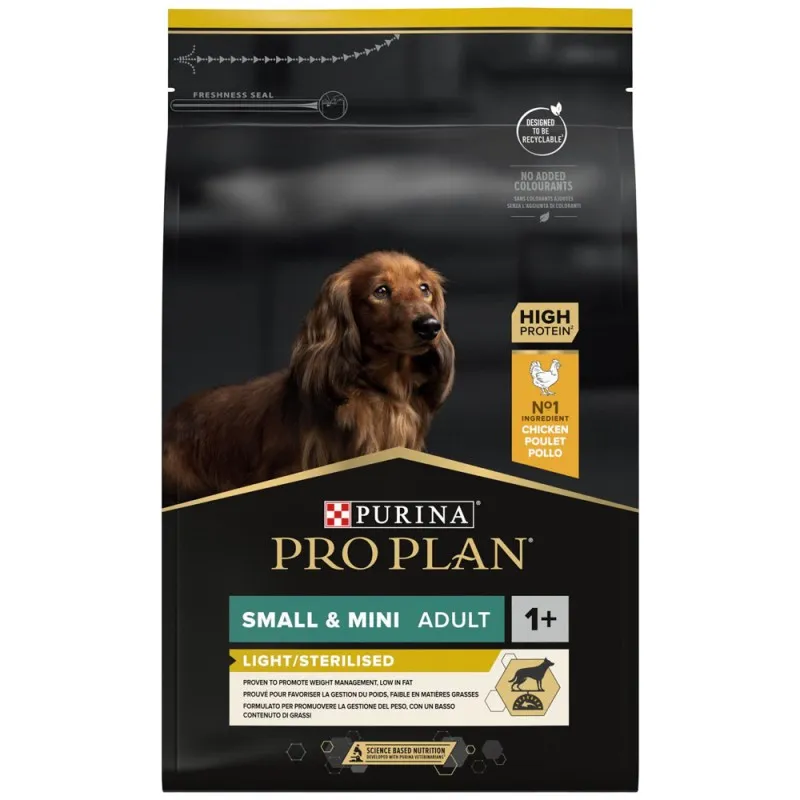 Purina Pro Plan Dog Small & Mini Adult Light-Sterilised Κοτόπουλο 3kg