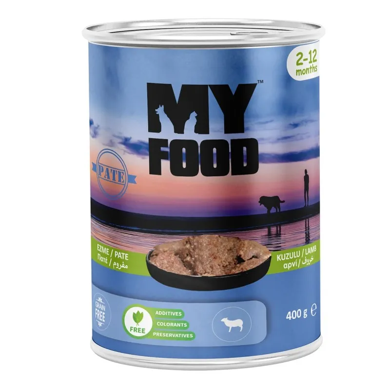 Myfood Grain Free 400gr για Γατάκια Πατέ Αρνί 12 τμχ