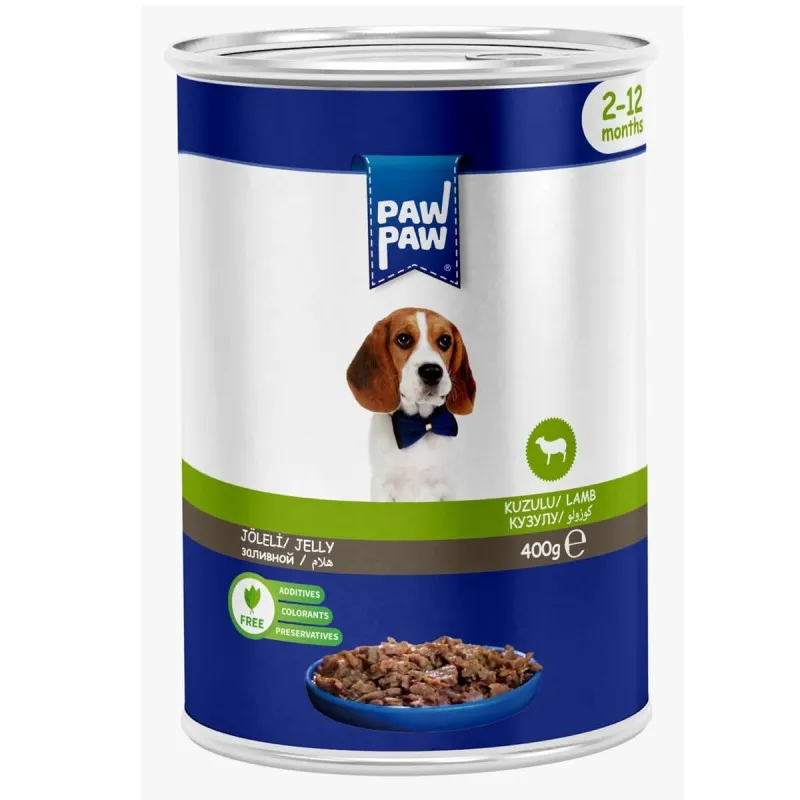 Pawpaw Low Grain 400gr Υγρή Τροφή για Κουτάβια με Αρνί