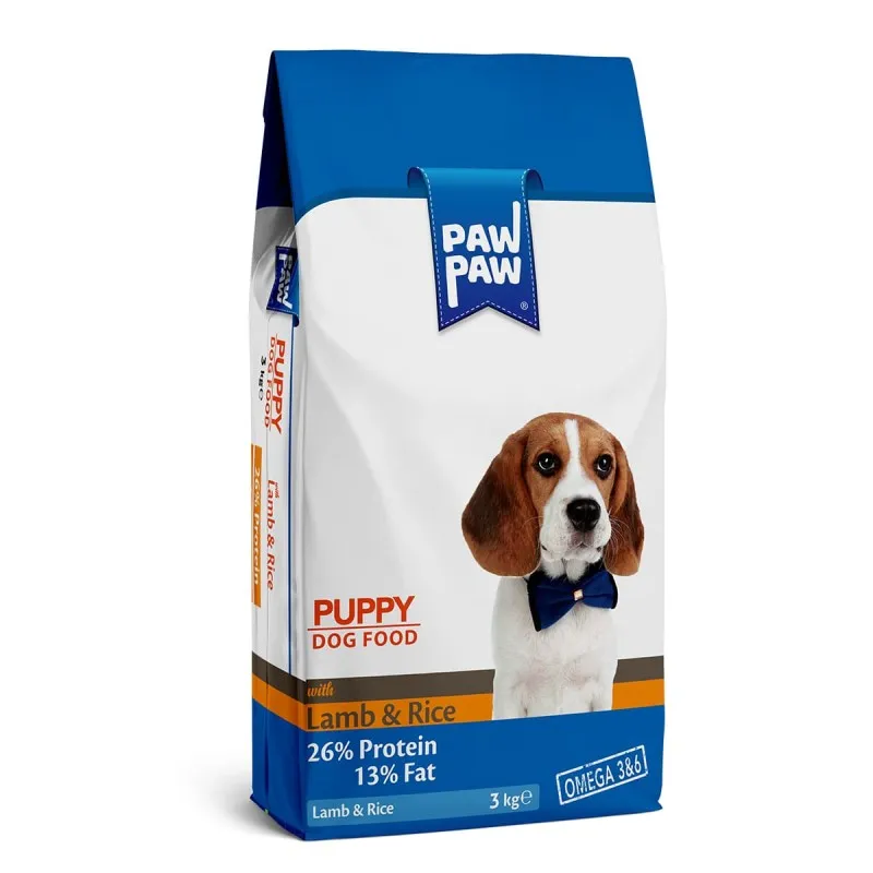 Pawpaw 3kg Ξηρά Τροφή για Κουτάβια με Αρνί και Ρύζι