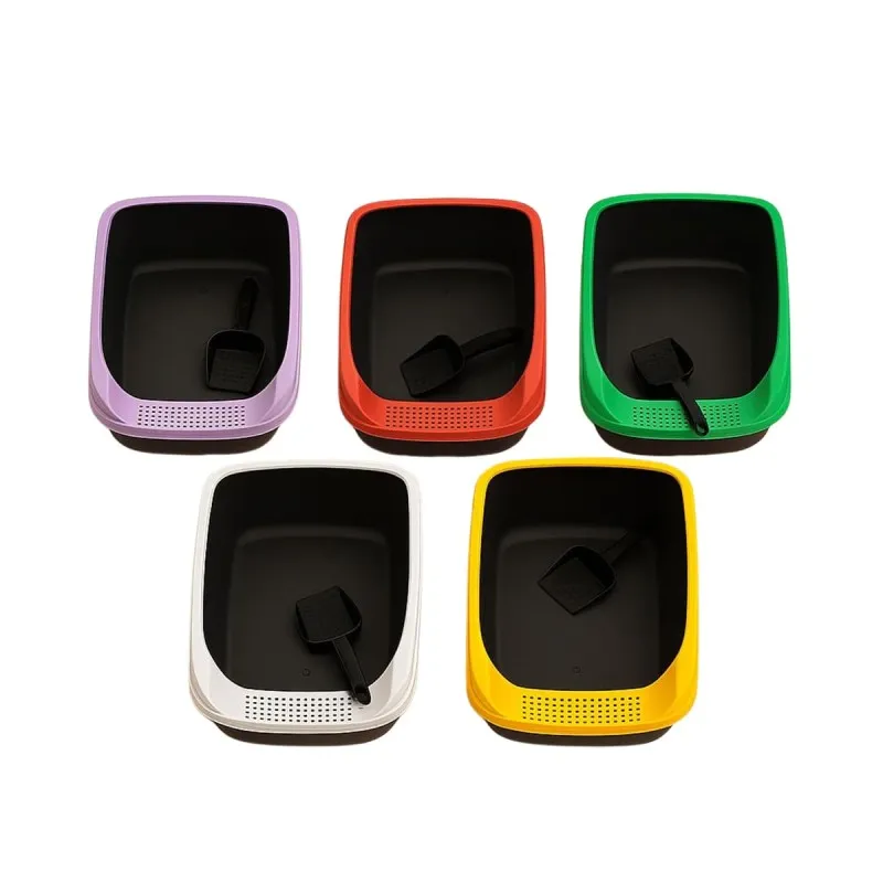 Robert Shop Collection Τουαλέτα Γάτας Ανοιχτή με Μαύρη Βάση (Διάφορα Χρώματα)