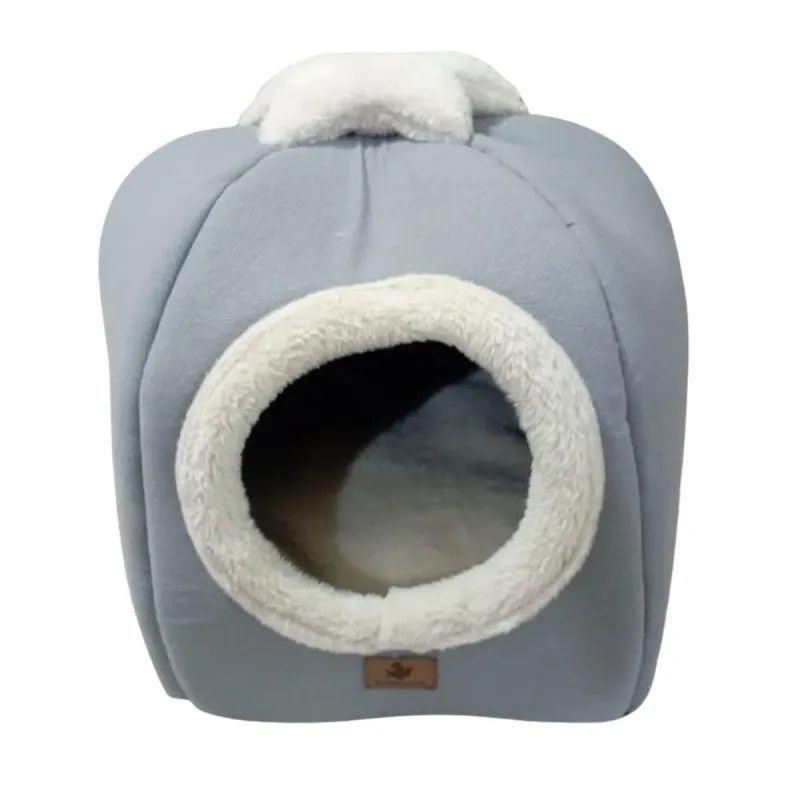 Robert Shop Collection Κρεβάτι Κατοικιδίων Τετράγωνη Φράουλα Γκρι Μπεζ