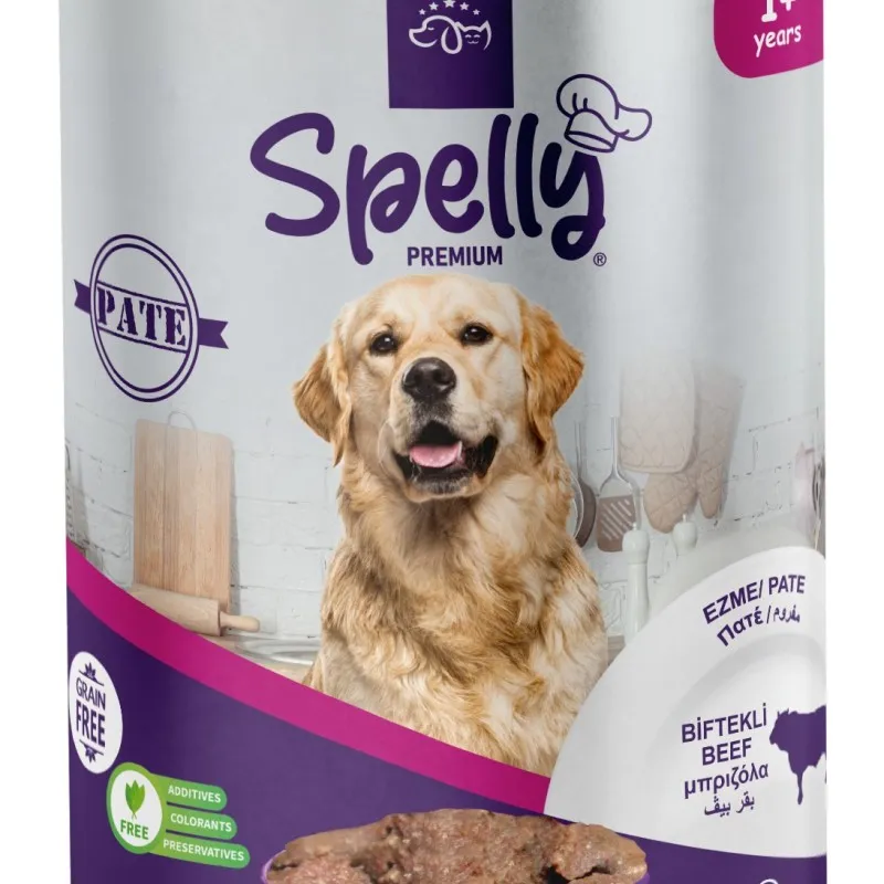 Spelly Premium Πατέ Μοσχάρι για Ενήλικους Σκύλους 400gr