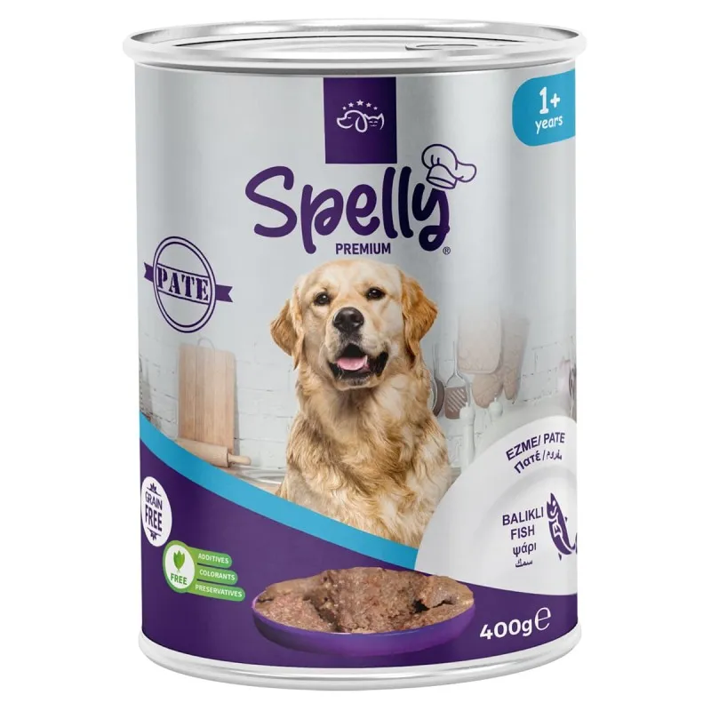 Spelly Premium Πατέ Ψάρι για Ενήλικους Σκύλους 400gr