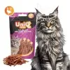 Uniq 50gr Λιχουδιά για Γάτες για Μαλλιά και Δέρμα Μαλακές Λωρίδες με Πάπια