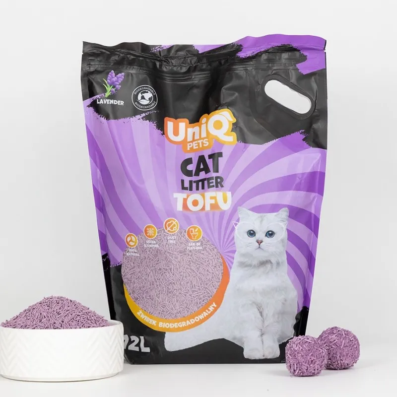 Uniq Βιοδιασπώμενο τόφου 12Lt Άμμος Γάτας LAVENDER