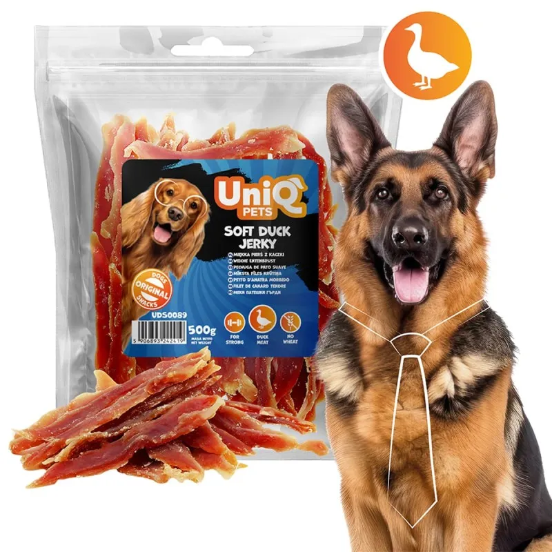 Uniq 500gr Λιχουδιά για Σκύλους Μαλακά Κομμάτια Πάπιας
