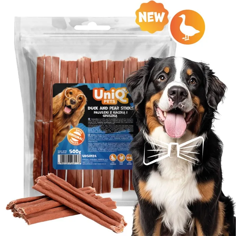 Uniq 500gr Λιχουδιά για Σκύλους Στικς με Πάπια και Αχλάδι