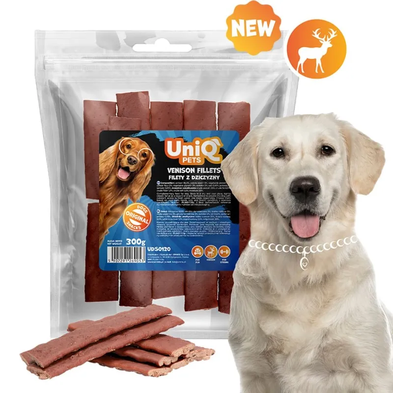 Uniq 300gr Λιχουδιά για Σκύλους Φιλέτα Ελαφιού