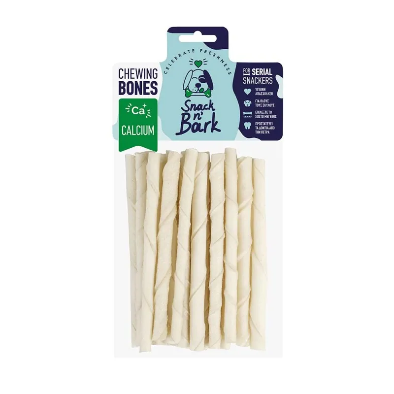 Snack n' Bark Twisted stick Ασβεστίου 12.5cm  5-7gr 20τμχ