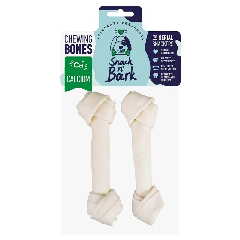 Snack n' Bark Κόκκαλο Κόμπος Ασβεστίου 20cm 80gr 2τμχ