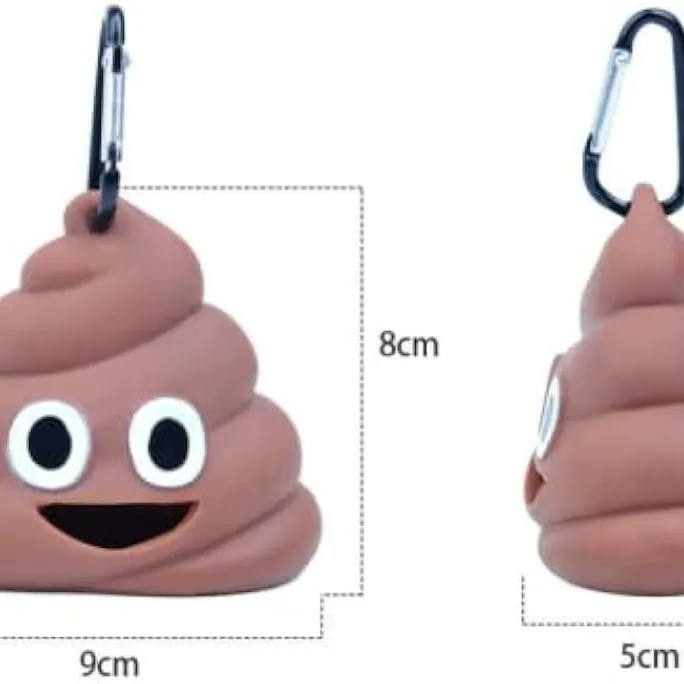Θήκη για Σακούλες Περιτωμάτων "Poo Emoji" – Πρακτική & Διασκεδαστική