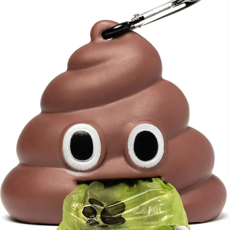 Θήκη για Σακούλες Περιτωμάτων "Poo Emoji" – Πρακτική & Διασκεδαστική