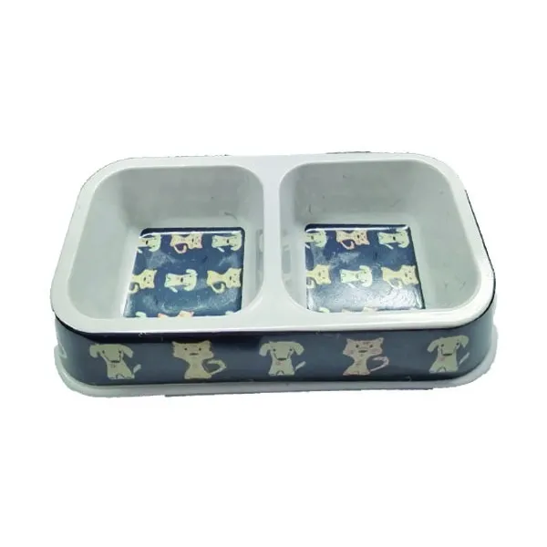 Διπλό μπόλ φαγητού σκύλου σε διάφορα σχέδια [10501703]